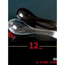 Xinjiang Tibet disposable spoon plastic spoon spoon transparent thickened takeaway packaged fast food 103