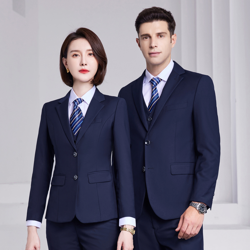 Professional Suit Set for Men, Royal Blue Business Formal Jacket, Sales Department Work Uniform, 4S Workwear, Bank Suit for Women Professional Suit Set for Men, Royal Blue Business Formal Jacket, Sales Department Work Uniform, 4S Workwear, Bank Suit for Women