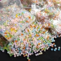 4 6 8 10mm glass beads mixed color loose beads diy handmade antique bracelet bracelet round bead material