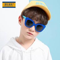 New childrens sunglasses fashionable polarized sunglasses childrens silicone sunglasses trendy S8352