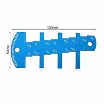 Table saw measuring ruler depth measurement height limit gauge aluminum alloy small saw blade woodworking tools
