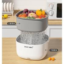 LSL-01 Douyin Wireless Microwave Fruit and Vegetable Purifier Home Fruit Portable Multi-Function Cleaner Automatic Use for Washing Vegetables