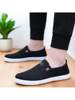 Spring and Summer 2025 New Style Fly-Woven Men's Shoes Non-Slip Tbottomon Soft Sole Old Beijing Cloth Shoes Men's Slip-On Breathable Shoes for Men