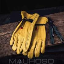 Mountaineering camping gloves outdoor sports riding protection cat tiger motorcycle leather park non-slip work motorcycle}