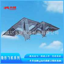 2024 Weifang Yongjian New Outdoor Umbrella Cloth Stealth Aircraft 2m 3m Adult Kite Weifang Kite