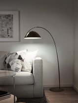 Floor lamp next to the sofa in the living room Nordic modern simple light luxury retro high-end creative internet celebrity vertical fishing lamp