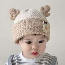 Baby hat winter Korean style cute baby boy woolen hat autumn and winter little boy girl baby knitted hat