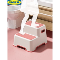 IKEA childrens footstool baby step chair stool small bench hand washing steps non-slip foot stool standing stool washing face