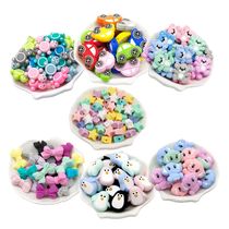 Cute-idea 10pcs lot Various Styles Silicone Beads Rodent Tee
