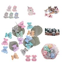 Fkisbox 5pc Unicorn Silicone Beads Koala Panda Bunny BPA Fre
