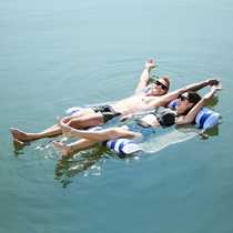 Double floating inflatable floating bed water lounge chair foldable floating bed double inflatable floating floating hammock