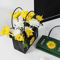 Tomb Sweeping Day flower basket portable bouquet wrapping paper tomb-sweeping ritual supplies paper bag waterproof chrysanthemum box