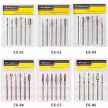 Russian-style manicure diamond grinding head set 6-piece boxed high-quality pre-treatment dead skin grinding head set