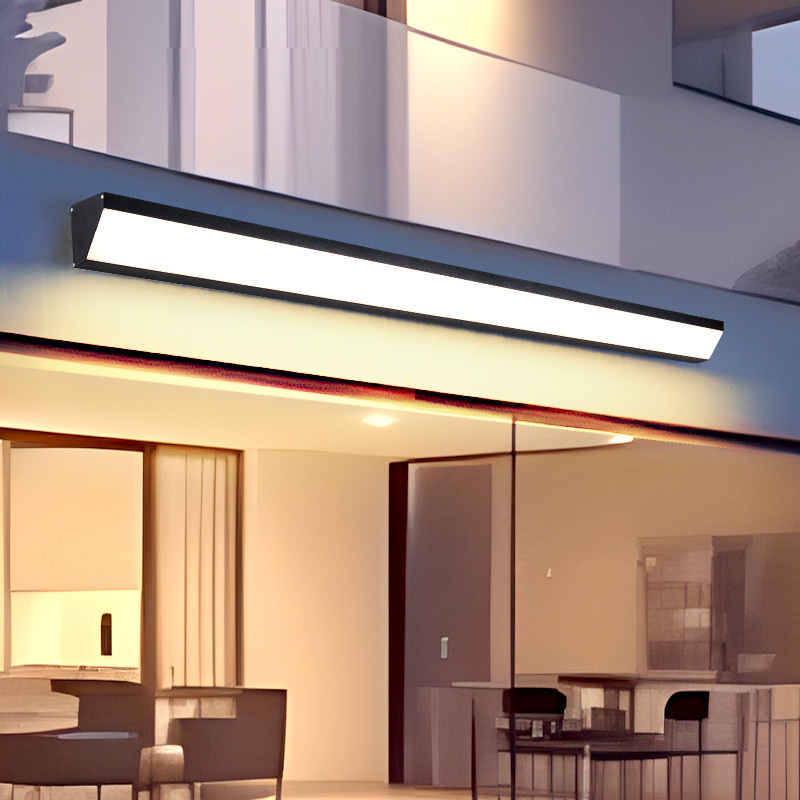 Waterproof Solar Human Body Sensor Wall Light Outdoor Super Bright Strip Wall Light Courtyard Garage Front Sunlight Outdoor Lighting