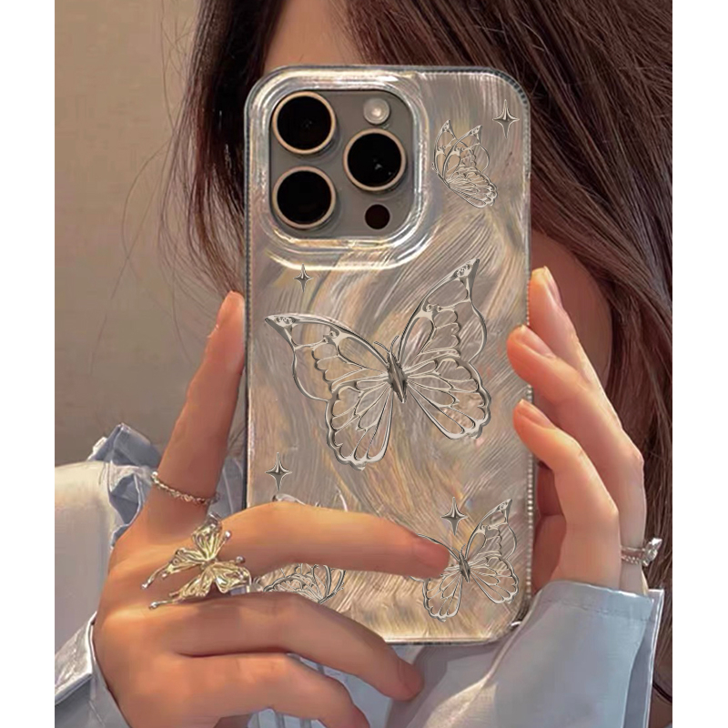 Butterfly is suitable for iphone15promax phone case iPhone 14xrs Huawei Pura70mate604nova OnePlus OPPO12 Redmi K70_voghion.com