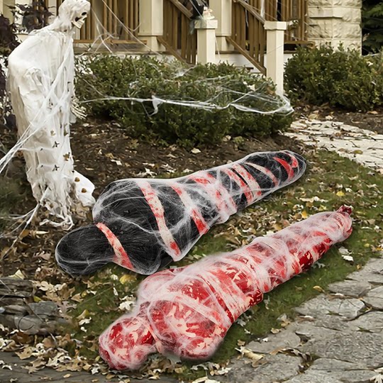 Halloween Decoration Props Blood-Stained Cloth Inflatable Horror Ornaments Outdoor Haunted House Escape Room Decoration