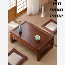 Japanese small tea table tatami coffee table Zen modern Kang table bay window simple solid wood table window sill low table