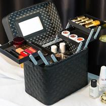 Cosmetic bag 2023 new home large-capacity portable cosmetics storage box function multi-layered multi-makeup box