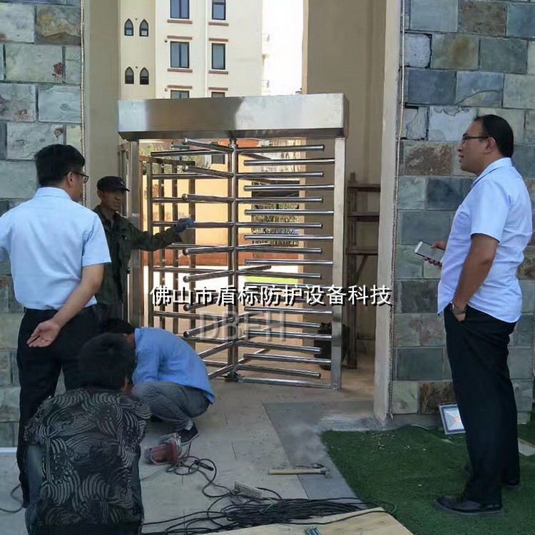 Station unit construction site attendance one-way two-way turnstile intelligent access control fence turnstile one-way door