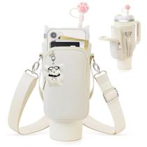 Cross-border Stanley Large Capacity Portable Travel Fashion Water Bottle Bag Outdoor Travel Insulated Cup Cup Cover Slant