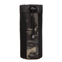 New mens and womens mesh 800l insulated water bottle bag tactical camouflage attached bag outdoor mountaineering water cup cover EDC hanging bag