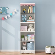 Student bookshelf floor-standing storage rack living room economical simple storage cabinet bedroom storage rack narrow slit small book