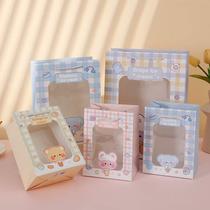 Window cute gift bag birthday gift packaging bag translucent flower handbag souvenir paper bag in stock