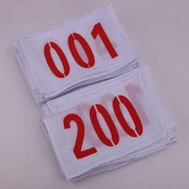 Track and field number bib number book scoring code athlete number polyester cotton material does not shrink and can be customized