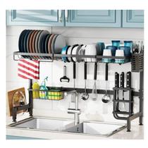 Over Sink Drying Rack 3-Tier Dish Drainer Plates Bowls Pots