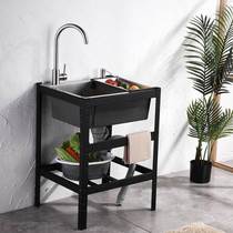 Steel water rack trough support room kitchen rust belt not only single sink wash basin wash basin shelf wash basin complete set
