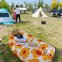 Inflatable sofa outdoor lazy folding portable air bed picnic camping supplies mattress air bed inflatable