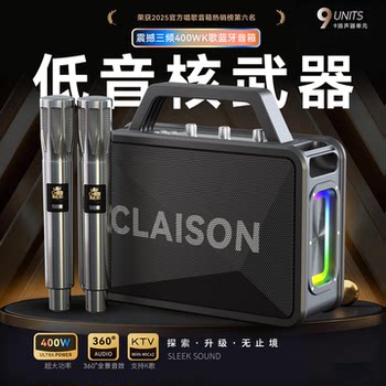400W Microphone and Speaker Integrated Karaoke Home Wireless Bluetooth Speaker Home Ktv Singing Set