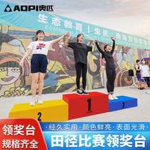 Assemble track and field Olympic childrens desktop award-winning equipment platform award podium adult games competition wooden