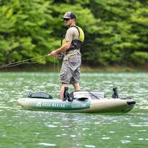 LePai 2 types of kayaks inflatable boats canoes hard-bottomed single and double Luya fishing boats thickened rubber boats old cannons