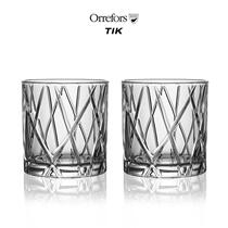 orrefors crystal cup city whiskey cup gift box foreign wine cup light luxury high-end classic cup wine bottle set
