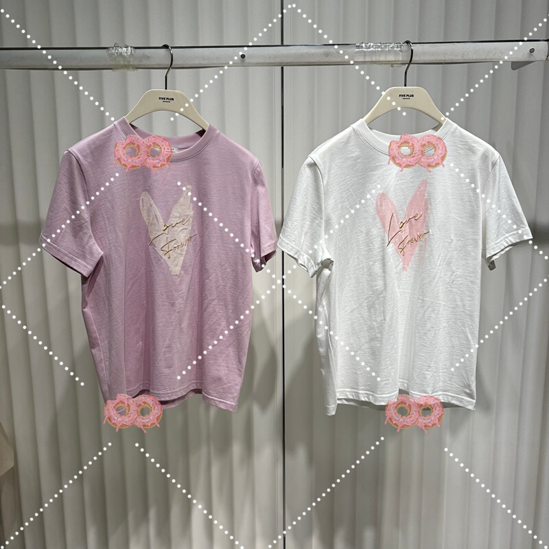2Mn1021130-Fp2026 Spring New Genuine Casual Round Neck Short-Sleeved T-Shirt-3B-399
