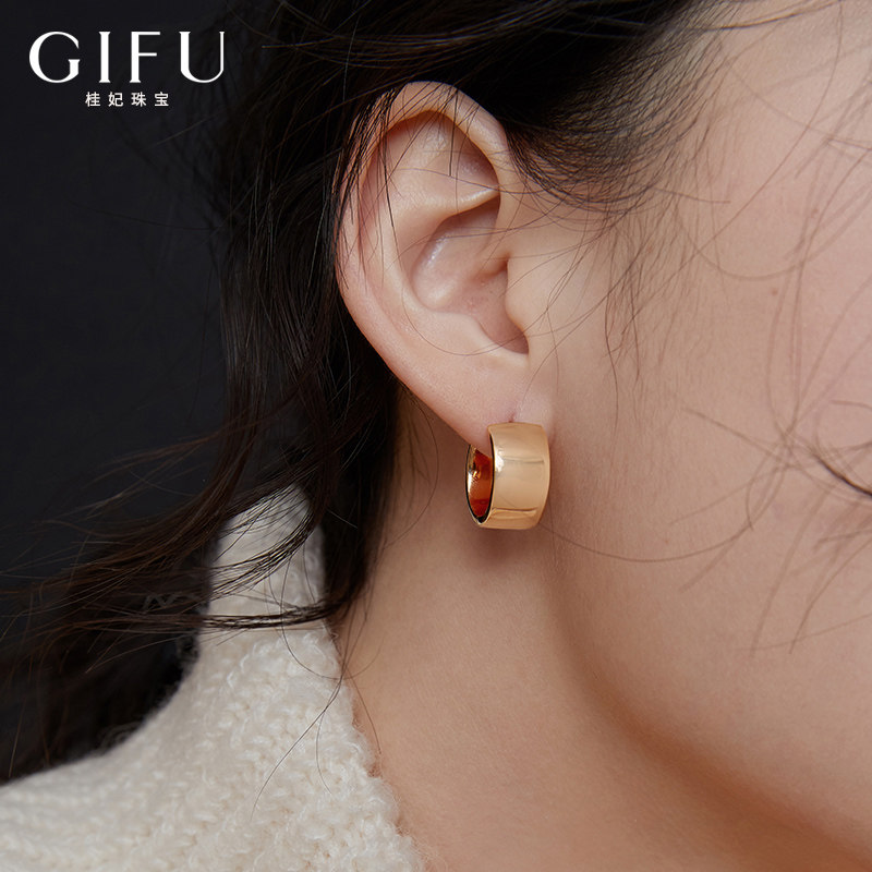 Glossy Egg Face Earrings Earrings Earrings Female Brief About 925 Pure Silver Superior Sensual Earrings Earrings 2021 New Tide