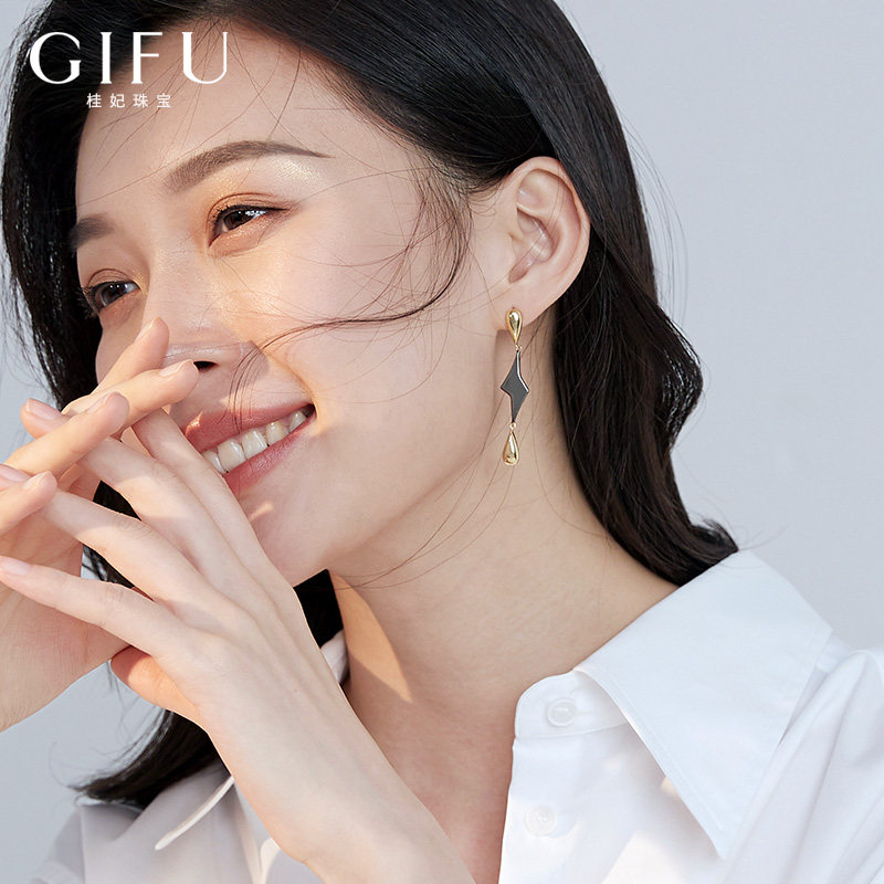 925 sterling silver earrings original personality niche design sense lightning drop earrings earrings earrings 202021 new trend