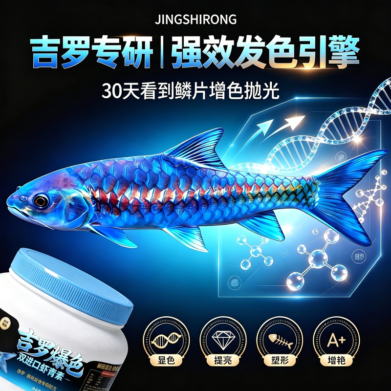 Powerful Color-Enhancing Dual-Combination Feed Specially Formulated for Blue Gouramis, with Special Effects for Enhancing Color and Creating a Full Back Color with Bt Blue Effect Powerful Color-Enhancing Dual-Combination Feed Specially Formulated for Blue Gouramis, with Special Effects for Enhancing Color and Creating a Full Back Color with Bt Blue Effect