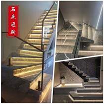 Stair stairs custom-made steps custom-made natural Shenyang marble steps rock slab artificial stone steps complete installation