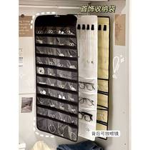 Jewelry storage bag creative jewelry box wall-mounted wall rack jewelry rack glasses necklace storage bag