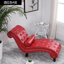 European style lounge chair living room beauty couch single bedroom balcony simple lazy fabric sofa chair nap small chaise longue