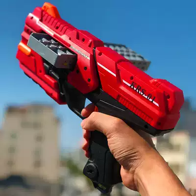 Children's toy boys ' gun can fire foam bombs Suction cups Sponge soft bombs Grab manual bursts for 3-5 year old babies