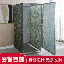 Outdoor mobile folding toilet rural dry toilet renovation construction site portable simple toilet household bathing and shower room