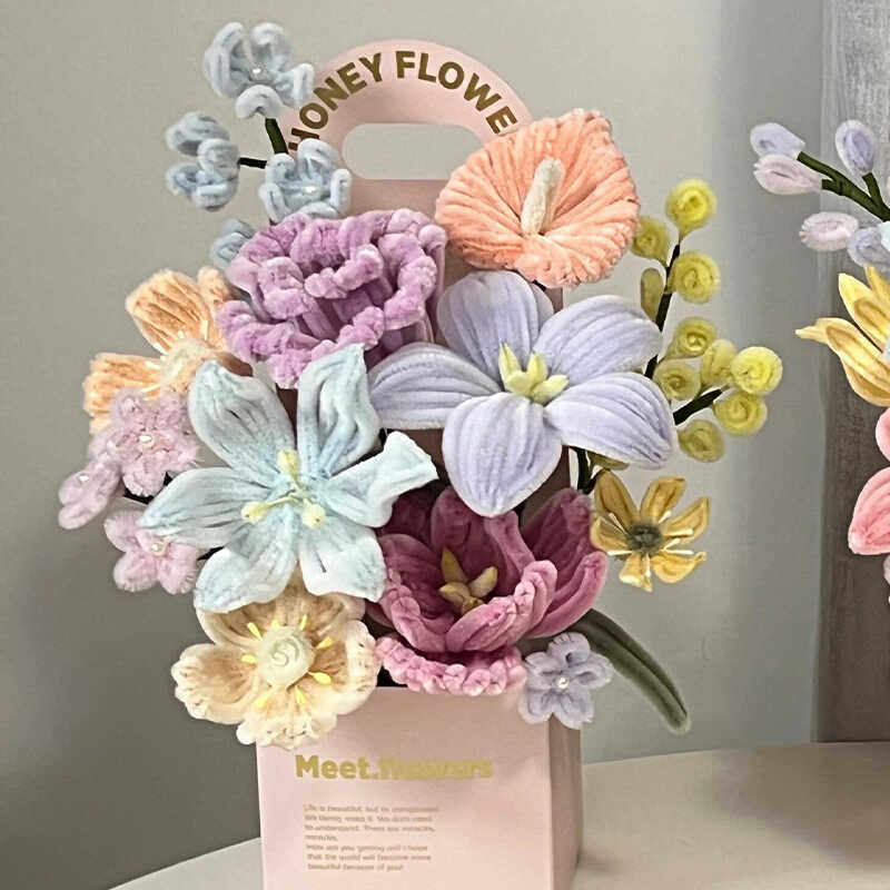 向日葵扭扭棒花束如何选择？DIY编织妇女节手工礼物🎁攻略