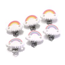 3Pcs Cartoon Food Grade Teether Silicone Clip For Nursing Du