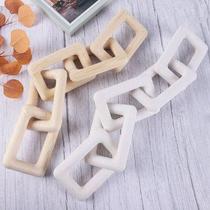 Boho Style Chain Lin Wooden Hand Carved 5-Lin Chain Art Cr