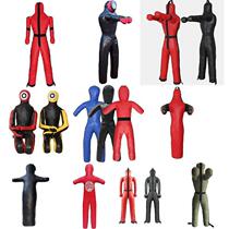 Fire wrestling training dummy Brazilian jiu-jitsu fighting weight-bearing exercise equipment humanoid venting leather puppet gauze bag