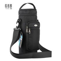 Oxford cloth portable strap cross-body water bottle bag outdoor travel water bottle bag thickened anti-scalding thermos cup protective cover