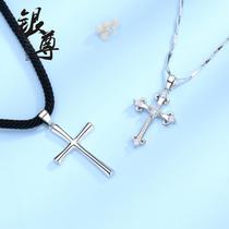 925 necklace cross couple necklace simple fashion couple necklace